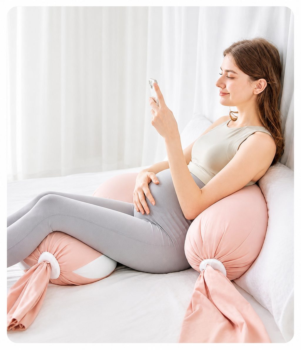 2-in-1 Ajustable Pregnancy & Nursing Pillow